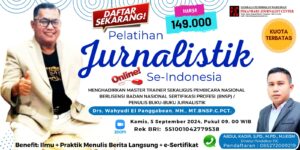 Digelar Secara Online, PJC Buka Pendaftaran Pelatihan Jurnalistik Bersertifikat