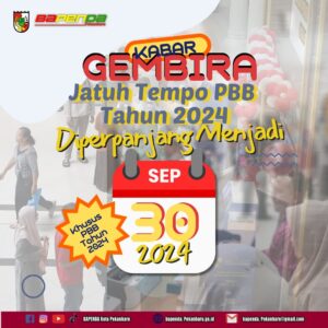 Pemko Pekanbaru Perpanjang Jatuh Tempo Pembayaran PBB-P2 hingga 30 September