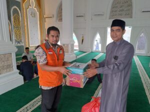 Rumah Zakat Pekanbaru Galang Dana untuk Palestina di Masjid Nurul Huda.