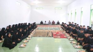 Korem 031/Wira Bima Adakan Jumat Berkah Makan Gratis untuk Anak Ponpes