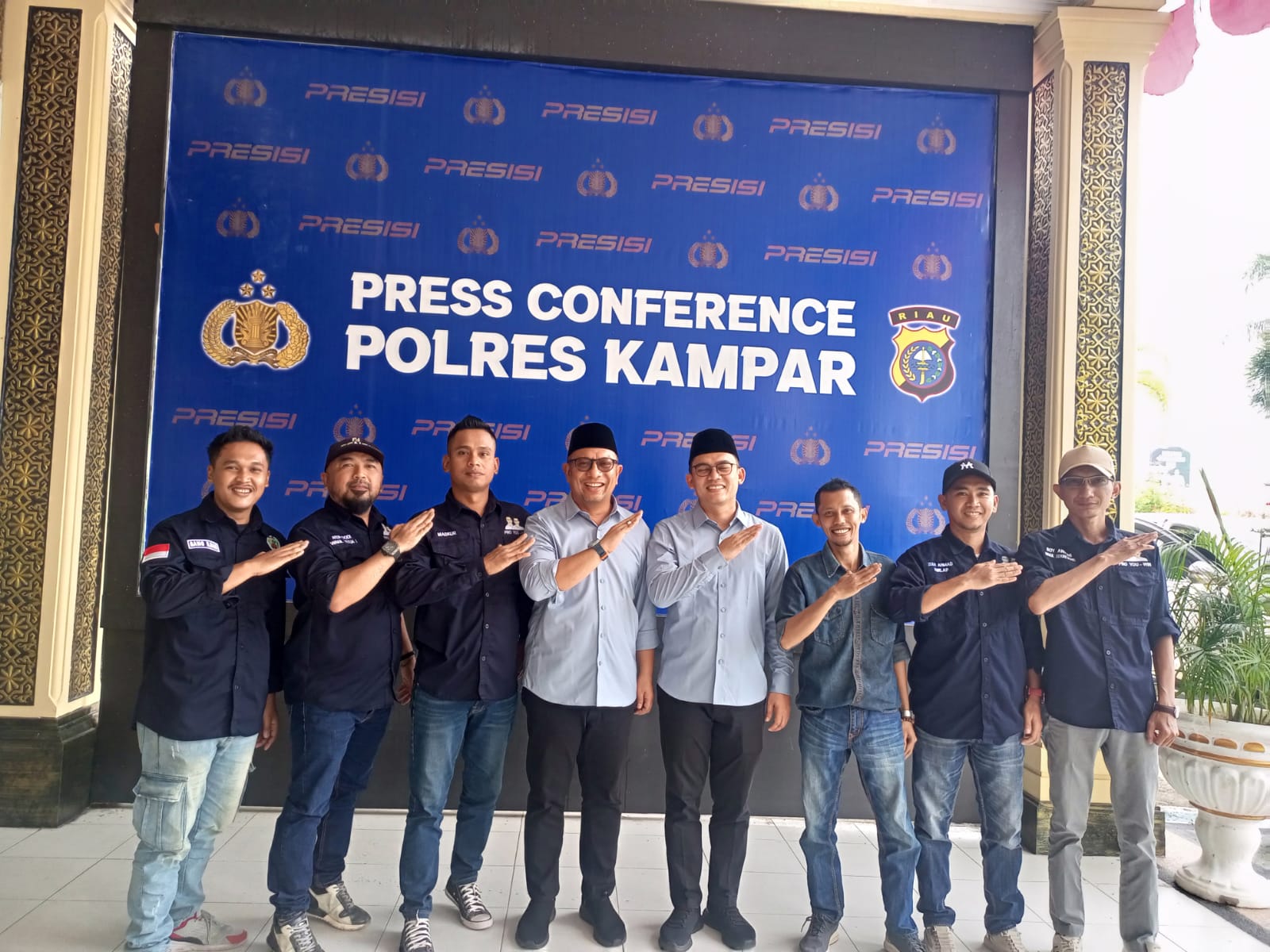 Wujudkan Pilkada Damai, Tim Pro YouWin Hadiri Silaturahmi Kamtibmas Di Polres Kampar 