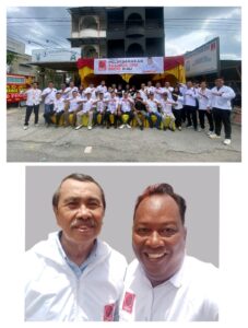 Hadir pasangan SUWAI dalam acara Rakorda Relawan Projo Riau 