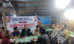 OMP-LK 24, AKP Yohannes Pimpinan Personil Polsek Rokan IV Koto Giat Cooling System Pilkada Dengan Masyarakat