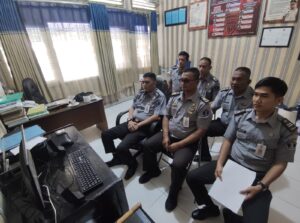 Tingkatkan Kualitas Pembinaan Bagi Warga Binaan, Jajaran Seksi Giatja Lapas Pekanbaru Ikuti Sosialisasi Pembentukan LSP