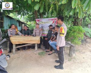 Kanit Binmas Polsek Tapung Hilir Sampaikan Kamtibmas Jelang Pilkada Damai 2024