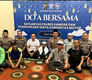 Satlantas Polres Kampar Doa Bersama dalam Rangka Menjaga Kondusifitas Jelang Pilkada