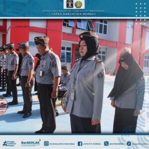 Apel Pagi Pegawai, Berikut Pesan Kasi Binadik Kepada Jajaran Lapas Narkotika Rumbai