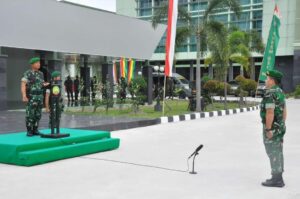 Upacara Kenaikan Pangkat Prajurit Korem 031/Wira Bima.