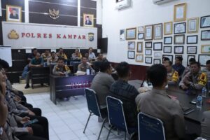 Tim Asistensi Polda riau melaksanakan Asistensi Operasi Mantap Praja Lancang Kuning 2024 di Polres Kampar