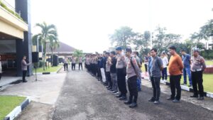Polres Kuansing Laksanakan Apel Operasi Mantap Praja Lancang Kuning 2024 Dalam Rangka Pengamanan Pilkada 2024