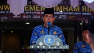 Momen Untuk Membangun Semangat Persatuan, Lapas Pekanbaru Ikuti Upacara Peringatan Hari Sumpah Pemuda
