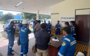 Samapta Polres Kampar Sambangi Wilayah PT PHR Camp Kecamatan Petapahan