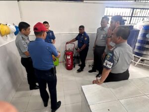 Cegah Kebakaran, Petugas Lapas Pekanbaru terima Kunjungan Edukatif Dari Petugas Damkar Kota Pekanbaru