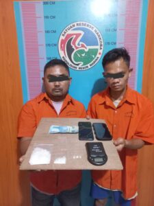 Dua Pengedar Narkoba Diringkus Polsek Batahan; 34,5 Gram Sabu Disita