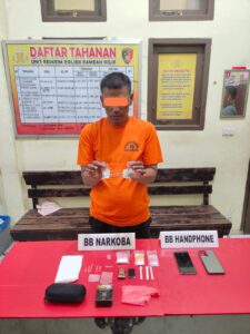 Personil Polsek Rambah Hilir Tangkap Bandar Sabu Dengan Barang Bukti 4,78 Gram