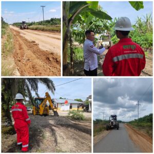 EMP Energi Gandewa Lakukan Perbaikan dan Perawatan Jalan di Desa Senamanenek