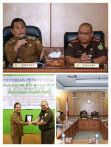 PAD MBLB Meningkat, Pemkab Dairi Beri Penghargaan ke Kejari Dairi
