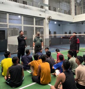 Rutan Kelas I Pekanbaru dan Koramil Tenayan Raya Gelar Razia Kamar Hunian Warga Binaan