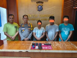 Polsek Tambusai berhasil mengungkap peredaran sabu, tiga Tersangka Diamankan