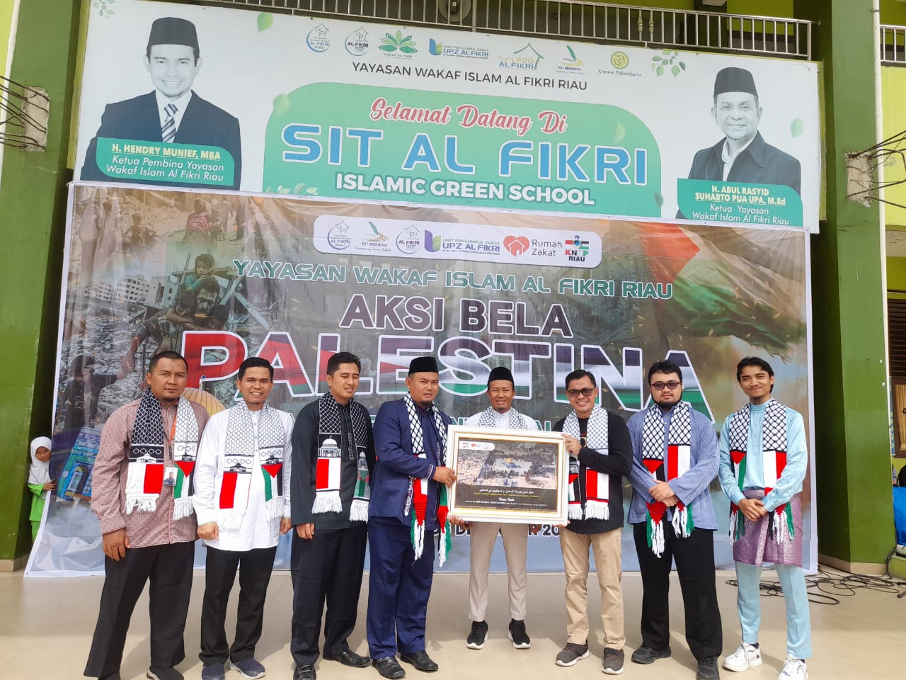 RUMAH ZAKAT GELAR AKSI BELA PALESTINA EDISI DESEMBER 2024 DI PEKANBARU