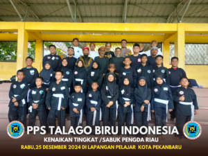 Perdana! Perguruan pencak silat Pps Talago Biru Indonesia Pencab Pekanbaru ,Lakukan kenaikan sabuk untuk anak didik.