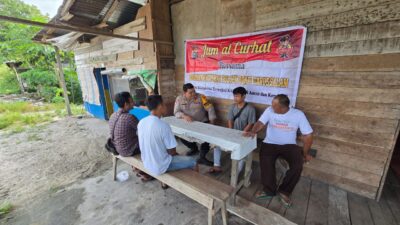 Bhabinkamtibmas Desa Kasang Mungkal Rangkul Masyarakat dalam Giat Jum’at Curhat