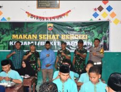 Kodam I/BB Laksanakan Program Makan Sehat Bergizi di Pesantren Ta’dib Al-Syakirin.