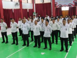 Semangat Kebersamaan dan Sinergi, Lapas Pekanbaru Ikuti Apel Pagi Bersama