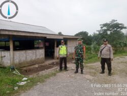 Personil Polsek Pancur Batu Bersama Personil Koramil 03 Sibolangit Lakukan Patroli dan Berkomitmen Berantas Narkoba Serta Judi