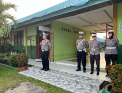 Polres Kampar Gelar Police Goes To School di MTS Darul Falah Salo, Aiptu Junaydi Beri Arahan Tertib Berlalu Lintas!