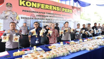 Kapolda Riau Mengapresiasi Kapolres Bengkalis atas Pengungkapan Peredaran Narkoba Jaringan Internasional