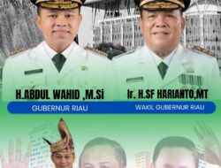 Berikan ucapan selamat dan sukses,Dt Afrizal Anjo mengajak seluruh masyarakat mendukung program -program Gubernur dan wakil gubernur Terpilih.