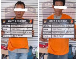 Polsek Pancur Batu Berhasil Mengamankan 2 Pelaku, Pencuri Spesialis Bongkar Rumah.