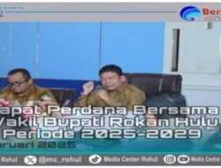 Wakil Bupati Rohul Gelar Rapat Dinas Perdana Pasca Dilantik Presiden Prabowo