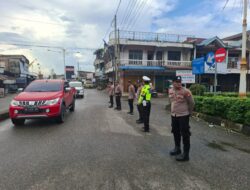 Polres Rokan Hulu Gelar Pengamanan Pasar Ramadhan Diwilayah Pasirpengaraian