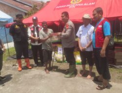 Polsek Payung Sekaki Bersama OPD Pekanbaru Cek Lokasi Banjir dan Salurkan Bantuan untuk Warga Terdampak