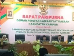 DPRD Kampar Gelar Rapat Paripurna Istimewa Dengan Agenda Penyampaian Misi dan Visi Bupati dan Wakil Bupati Kampar