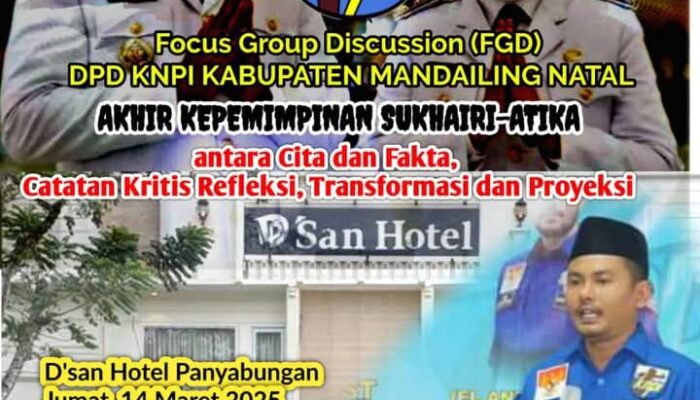 Akhir Kepemimpinan Sukhairi-Atika, KNPI Madina Beri Raport Merah.