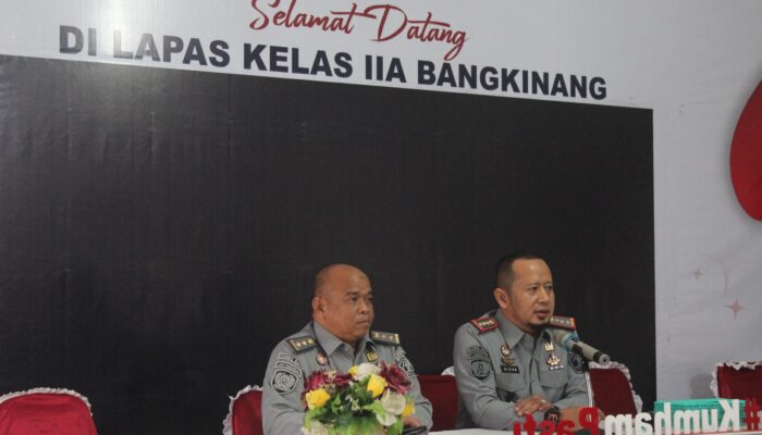 Lapas Kelas IIA Bangkinang berbenah ciptakan lingkungan Lapas yang bersih dan aman serta memberantas Handphone, pungutan liar dan narkoba (Halinar).