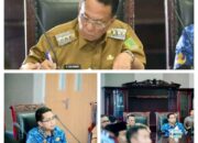 Bupati dan wakil bupati Rohil zoom meeting dengan Mendagri  dalam rapat kerja beberapa kementrian