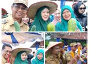 Wakil Bupati Rohil  Jhony Charles bersama kelompok tani palawija pasir putih bersatu panen raya ketahanan pangan di pasir putih balai jaya