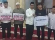 Safari Ramadhan di Basira,wakil Bupati Jhony Charles beri bantuan 100 juta untuk  dua mesjid