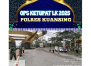 Personel Pos Yan Ketupat Lancang Kuning 2025 Laksanakan Pengaturan Lalu Lintas di Sekitar Tugu Cerano Kuantan Tengah