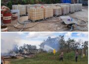 LAPOR PAK KAPOLDA !!!! ,, Gudang BBM SOLAR Ilegal Diduga Milik Yuda Silalahi Kebakaran “Sepintar pintar nya Menutupi Bangkai Pasti akan Tercium juga” Kinerja APH setempat dipertanyakan !!!