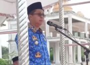 Wakil Bupati Rohil Jhony Charles pimpin upacara 17 hari kerja ASN diBagan siapi api
