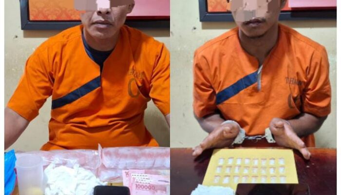 Dipasok dari Provinsi Jambi, Polsek Peranap Ringkus Dua Penjahat Narkoba