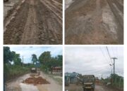 Jalan Rusak dan Genangan Air di Desa Bantun Kerbo, Sudah Ditangani