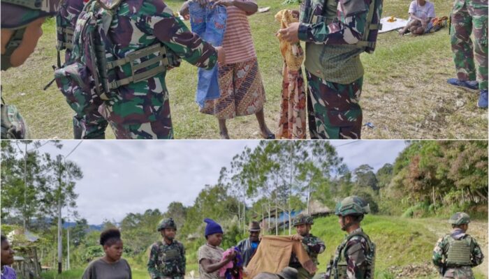 Peduli Eragayam, Satgas 521/DY Hadir untuk Rakyat