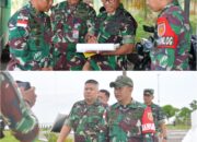 Wasrik Itdam VI/Mlw Kunjungi Satgas Pamtas Yonarmed 11 Kostrad