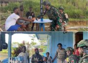 Satgas Yonif 521/DY Pererat Silaturahmi dengan Tokoh Masyarakat di Distrik Kobagma
